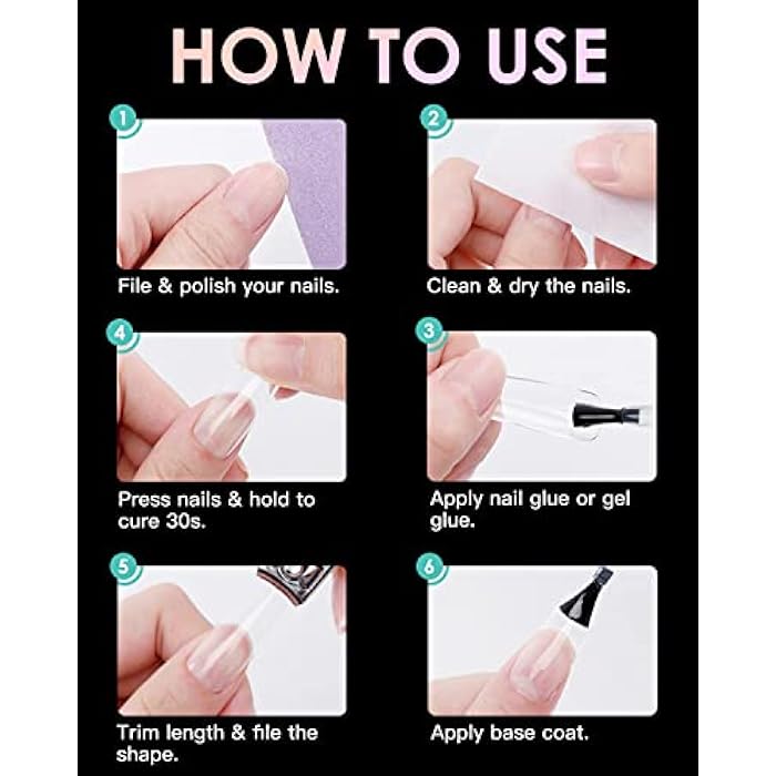 Soft Gel Nail Tips Medium Stiletto, 300PCS Pre Buff Full Cover Shaped Nail Extenison Tips Half Matte Gel Nail Tips - Image 5